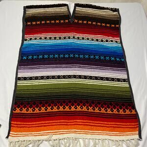 Poncho Mexican Clint Eastwood Style Heavy Sarape New
